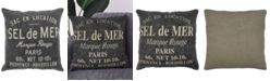 Mod Lifestyles Sel De Mer Print Decorative Pillow, 20" x 20"